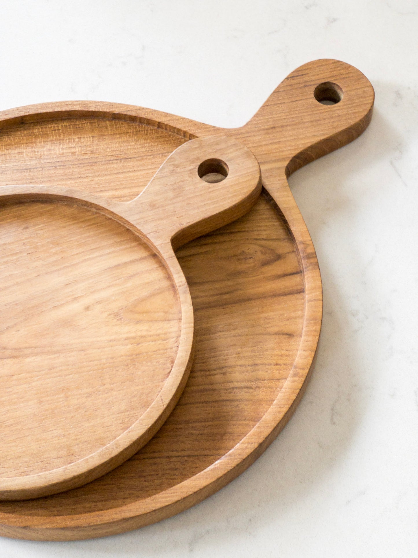 SAJA SERVIERBRETT | PIZZABRETT AUS TEAKHOLZ