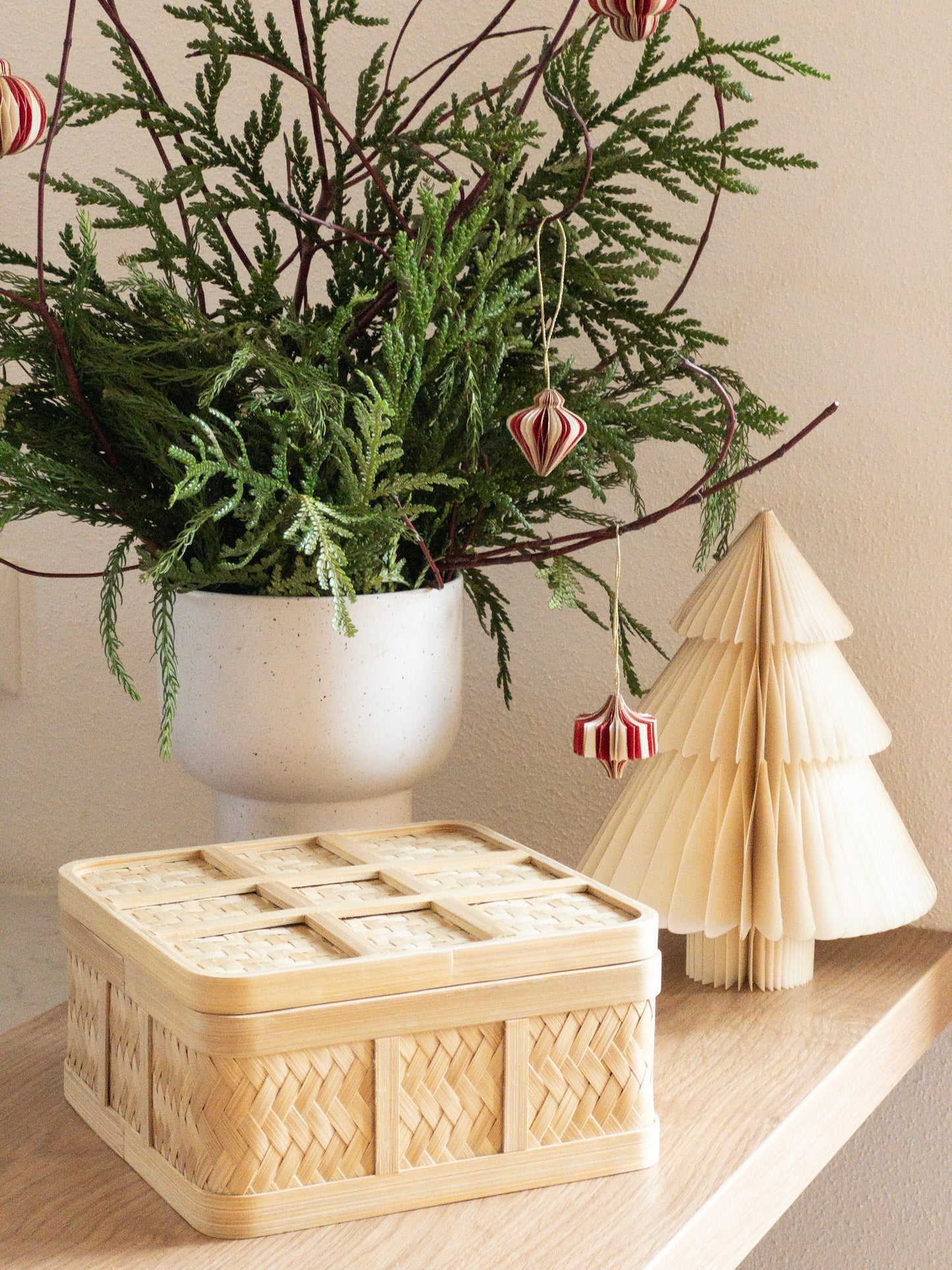 SEKAR KLEINE BOX | NATÜRLICHE QUADRATISCHE AUFBEWAHRUNG AUS BAMBUS