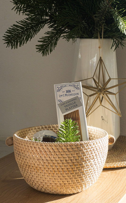 ANAN FRUIT BOWL | NATURAL RATTAN SMALL BASKET