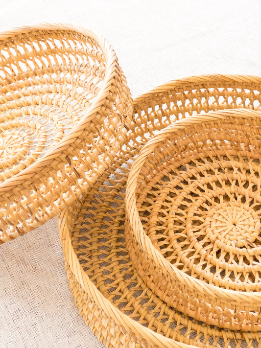 AVA TRAY | ROUND DECORATIVE TRAY