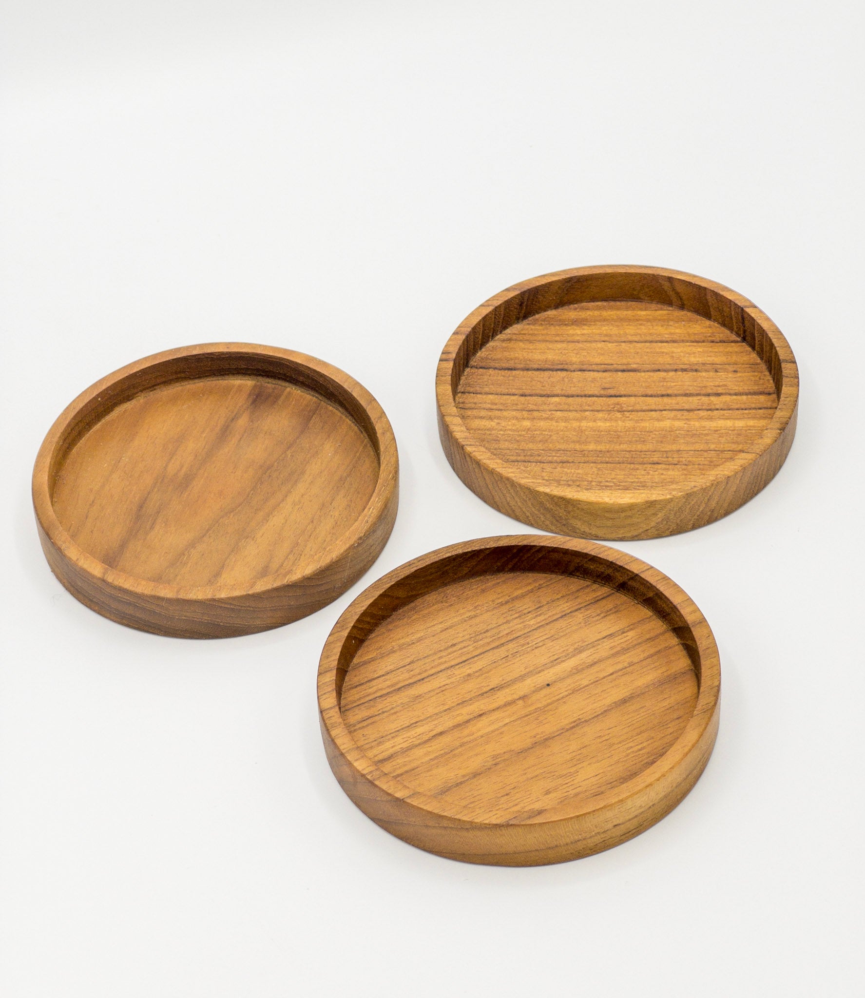 KAMA ROUND COASTER | TEAK WOODEN COASTER