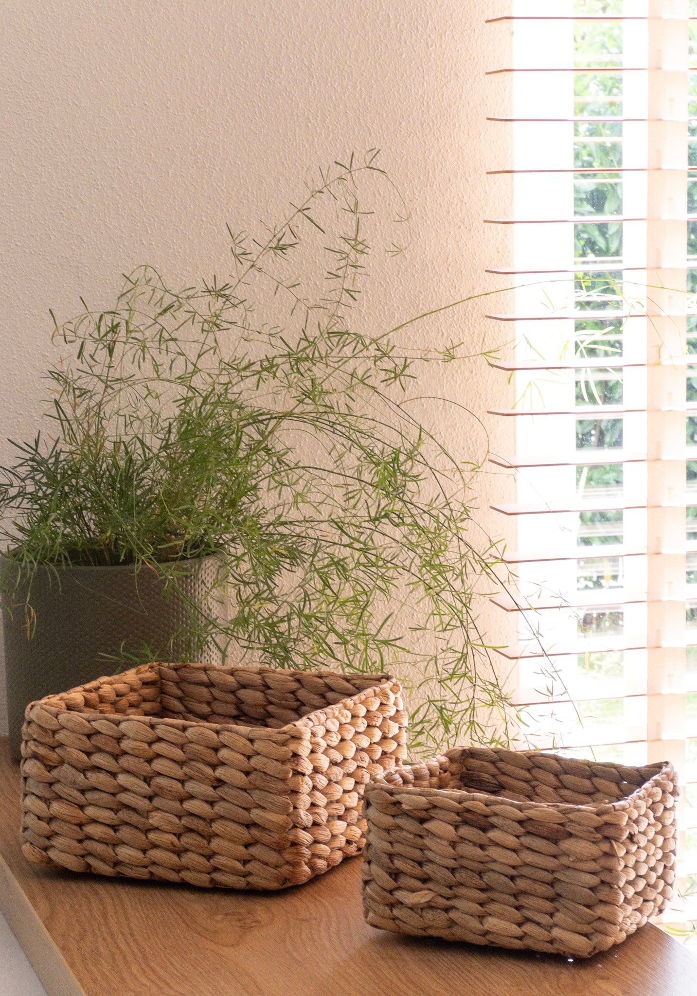 LIKA SQUARE STORAGE | NATURAL DECORATION BASKET & CONTAINER