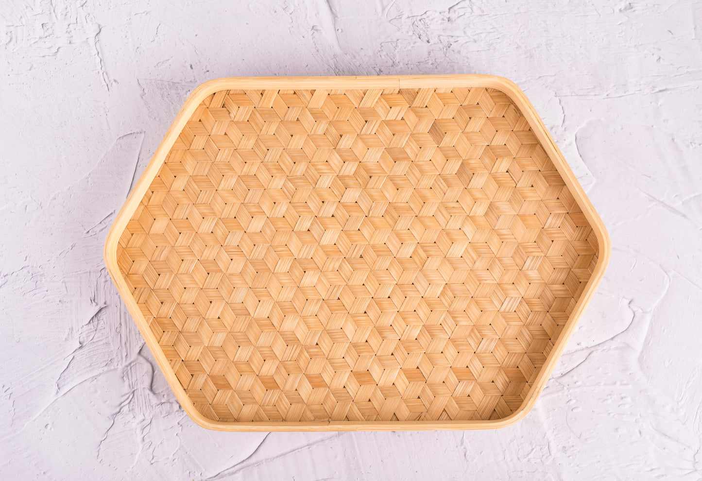 MARI TRAY | HEXAGONAL DECORATIVE SERVING TRAY