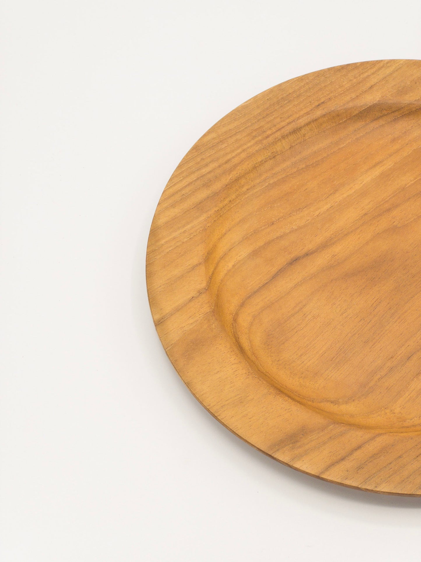 MARU ROUND PLATE | TEAK WOODEN PLATE