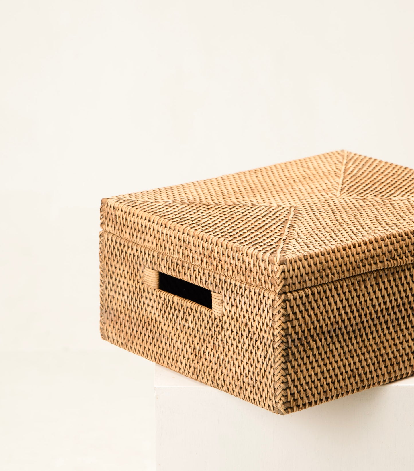 MIRI RECTANGULAR STORAGE BOX | NATURAL RATTAN CONTAINER