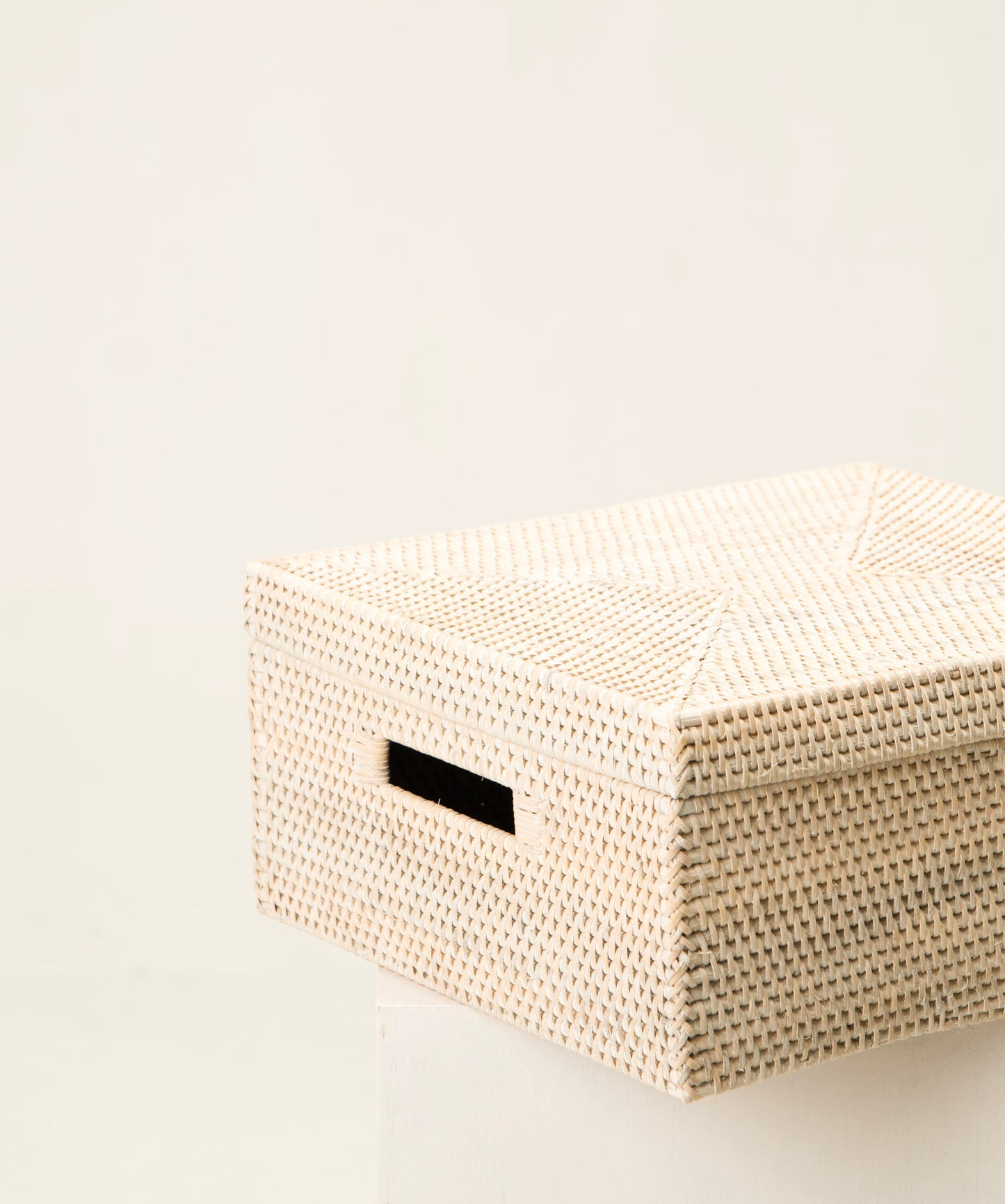 MIRI RECTANGULAR STORAGE BOX | NATURAL RATTAN CONTAINER