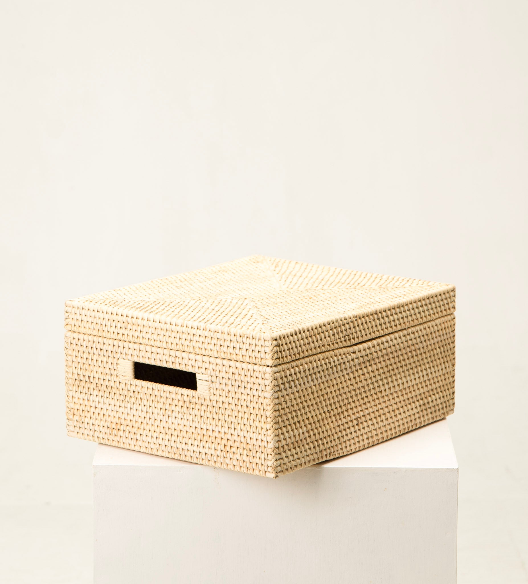 MIRI RECTANGULAR STORAGE BOX | NATURAL RATTAN CONTAINER