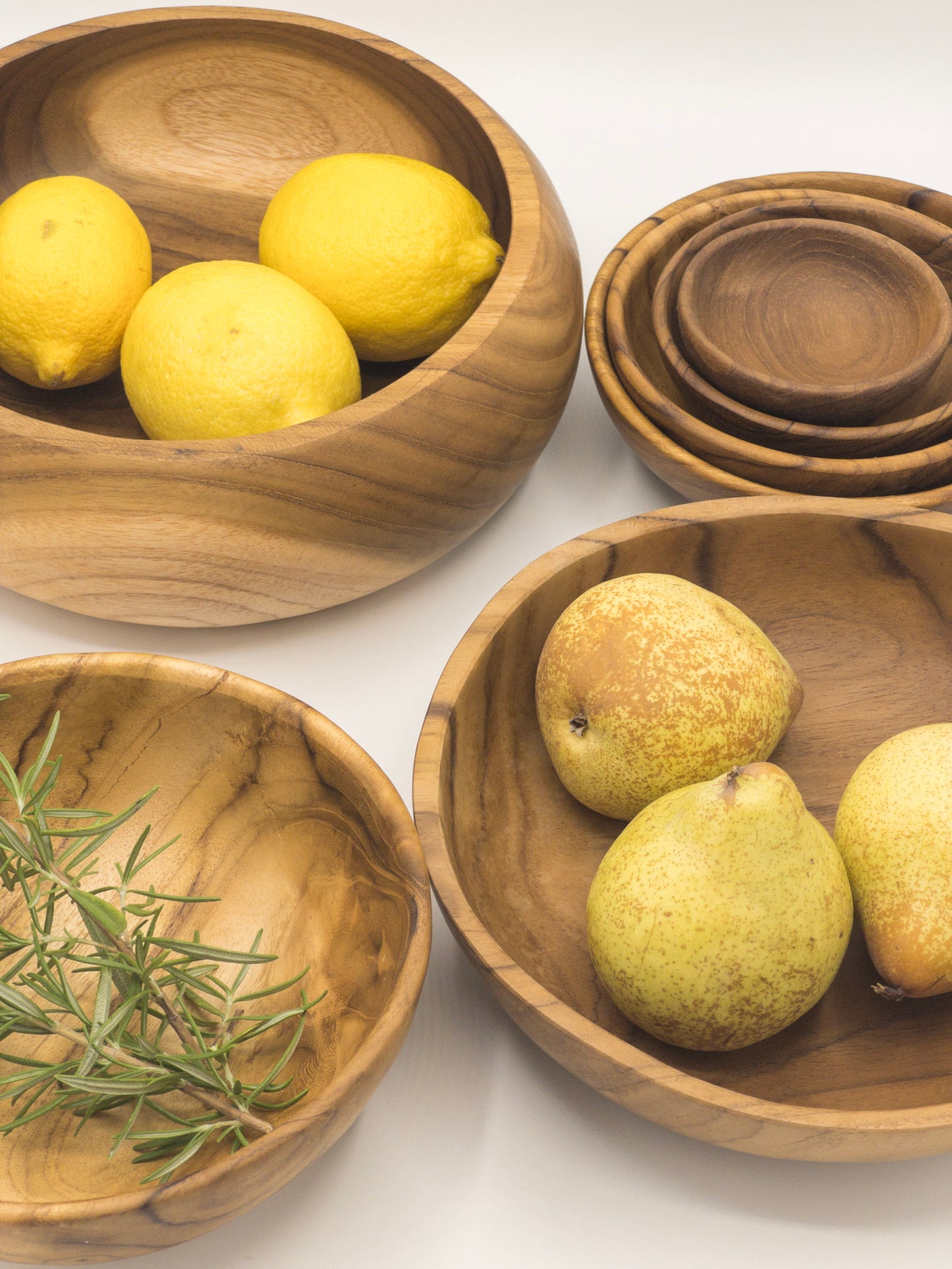 TAMA BOWL | ROUND TEAK WOODEN BOWL