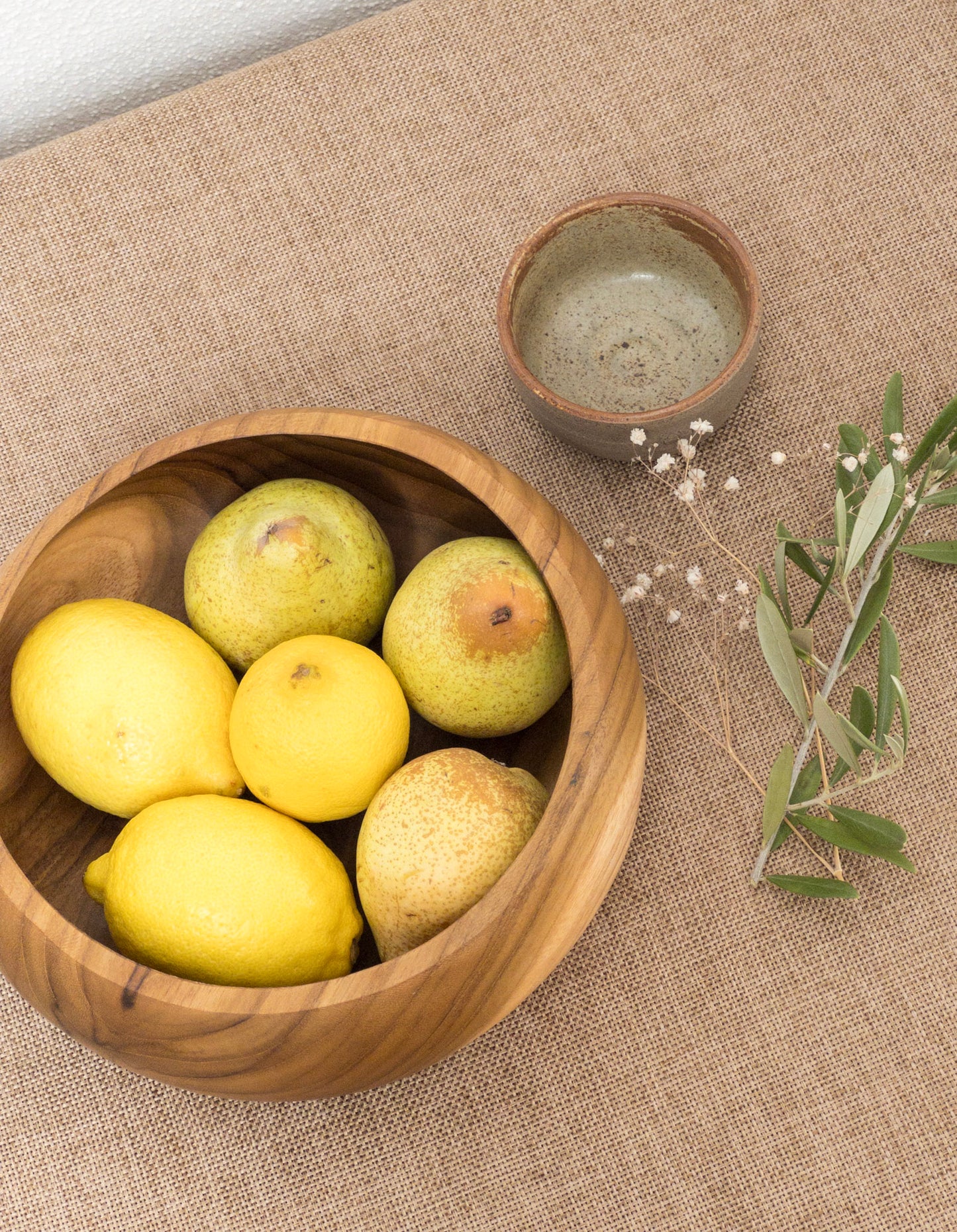 TAMA BOWL | ROUND TEAK WOODEN BOWL