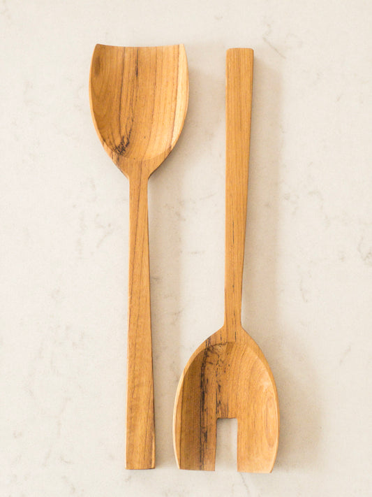 TARA SALAT BESTECK  | TEAKHOLZ BESTECK