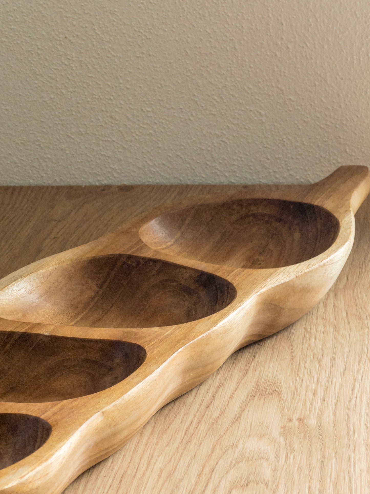 ESA SERVING TRAY| TEAKWOOD SNACK PLATTER