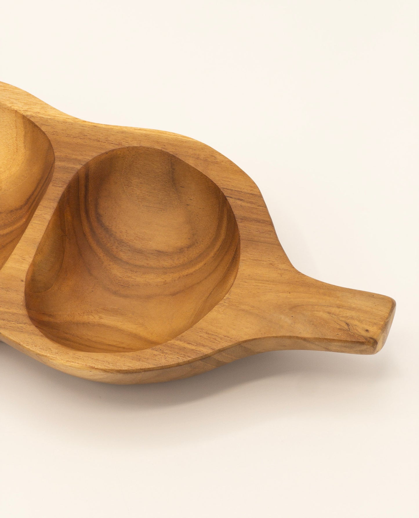 ESA SERVING TRAY| TEAKWOOD SNACK PLATTER