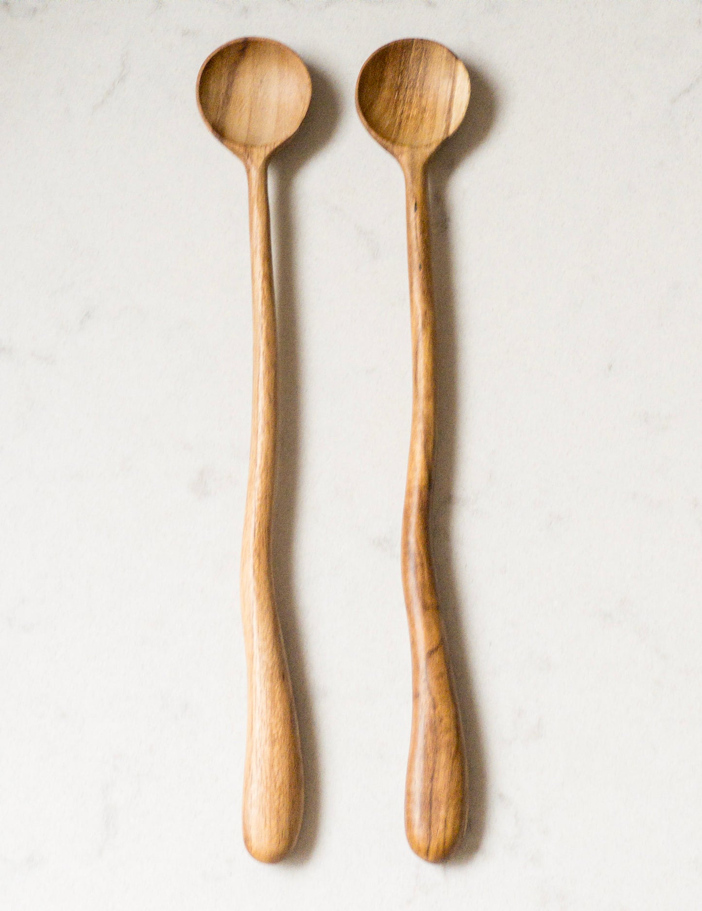 KARO LONG WAVY SPOON | TEAKWOOD SPOON