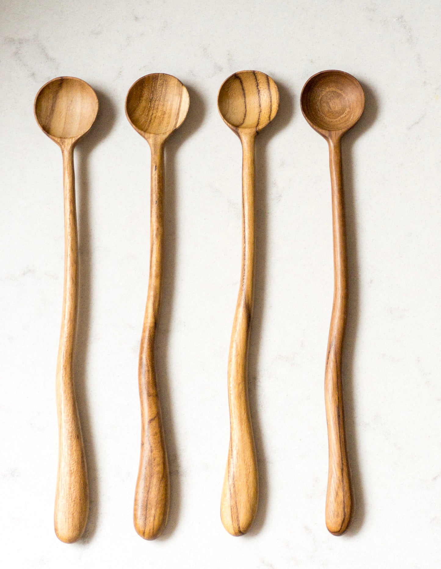 KARO LONG WAVY SPOON | TEAKWOOD SPOON