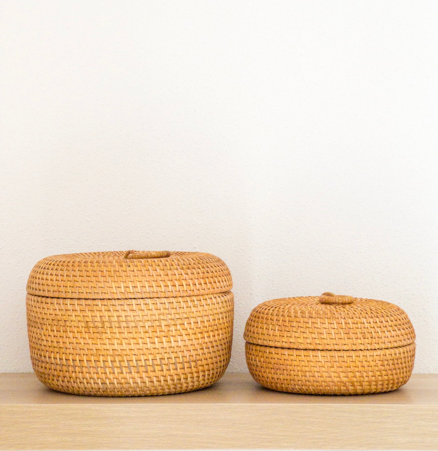 RAYU ROUND STORAGE | NATURAL RATAN CONTAINER