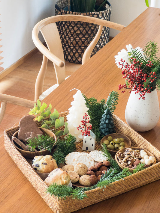 RIA SERVING TRAY | DECORATIVE SQUARE TRAY