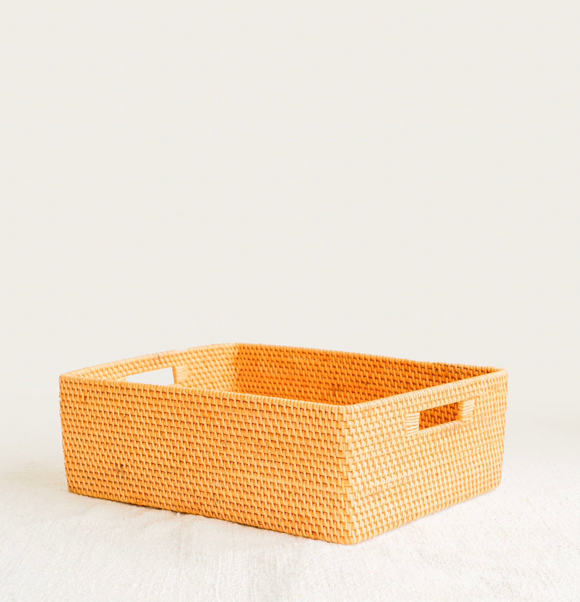 NALA RECTANGULAR STORAGE BOX | NATURAL RATTAN CONTAINER